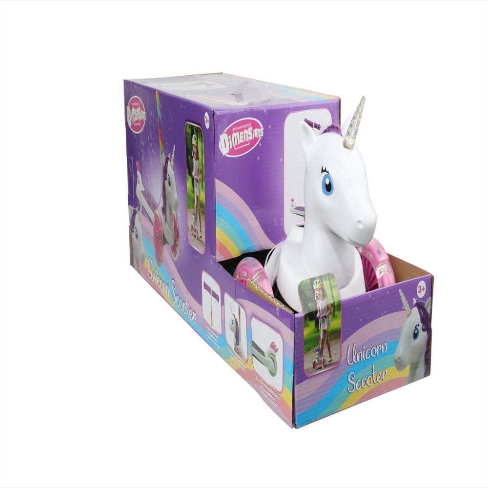 Patineta Scooter Monopatín Niños 3+ Unicornio En 3D 3 Ruedas Mayor Equilibrio img #5