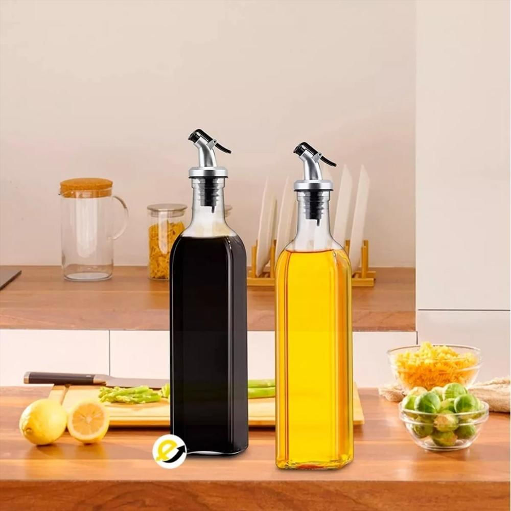 Dispensador Doble De Aceite En Vidrio, Práctico Y Elegante img #3