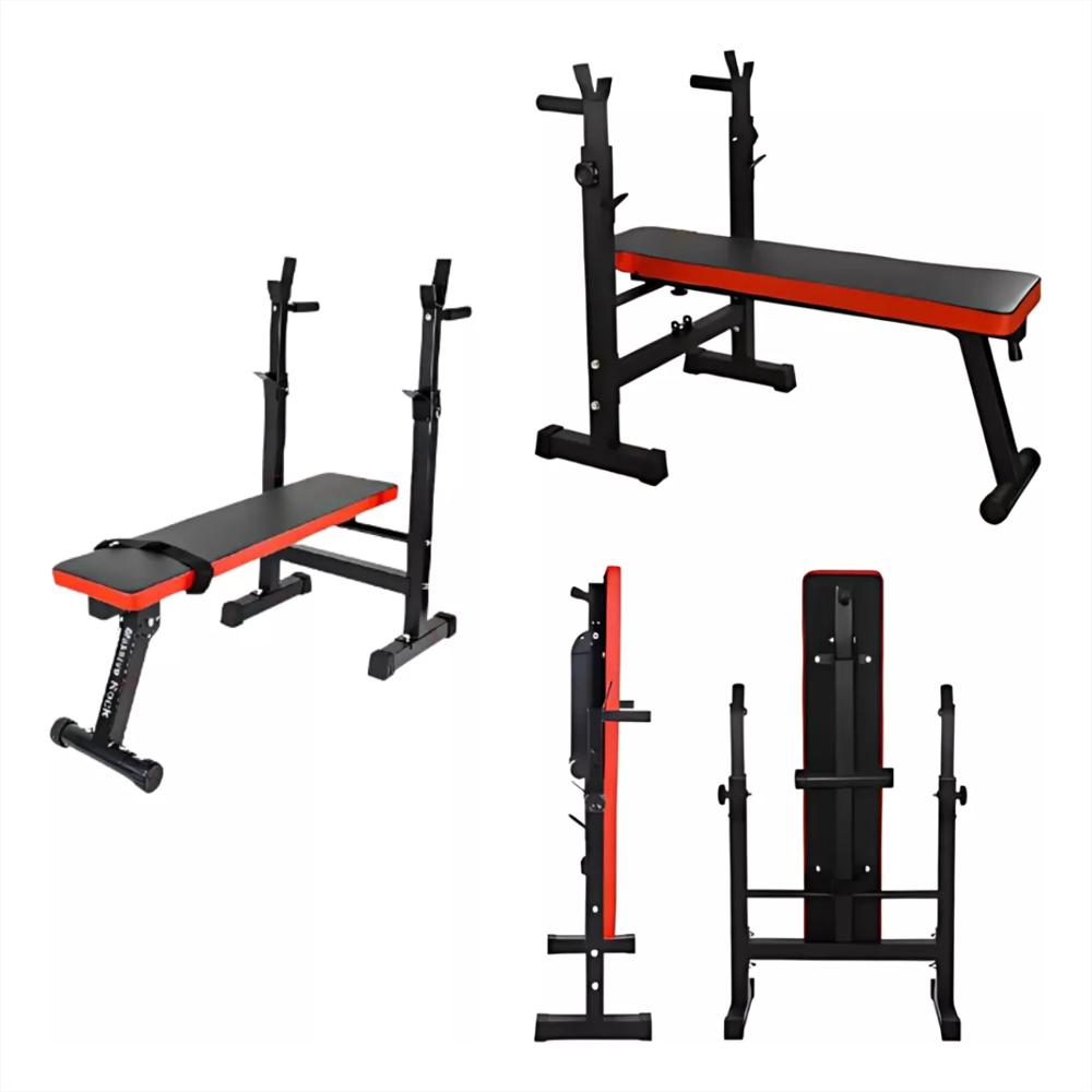 Banco Plano Declinable Con Rack, Ideal Para Entrenamiento img #1