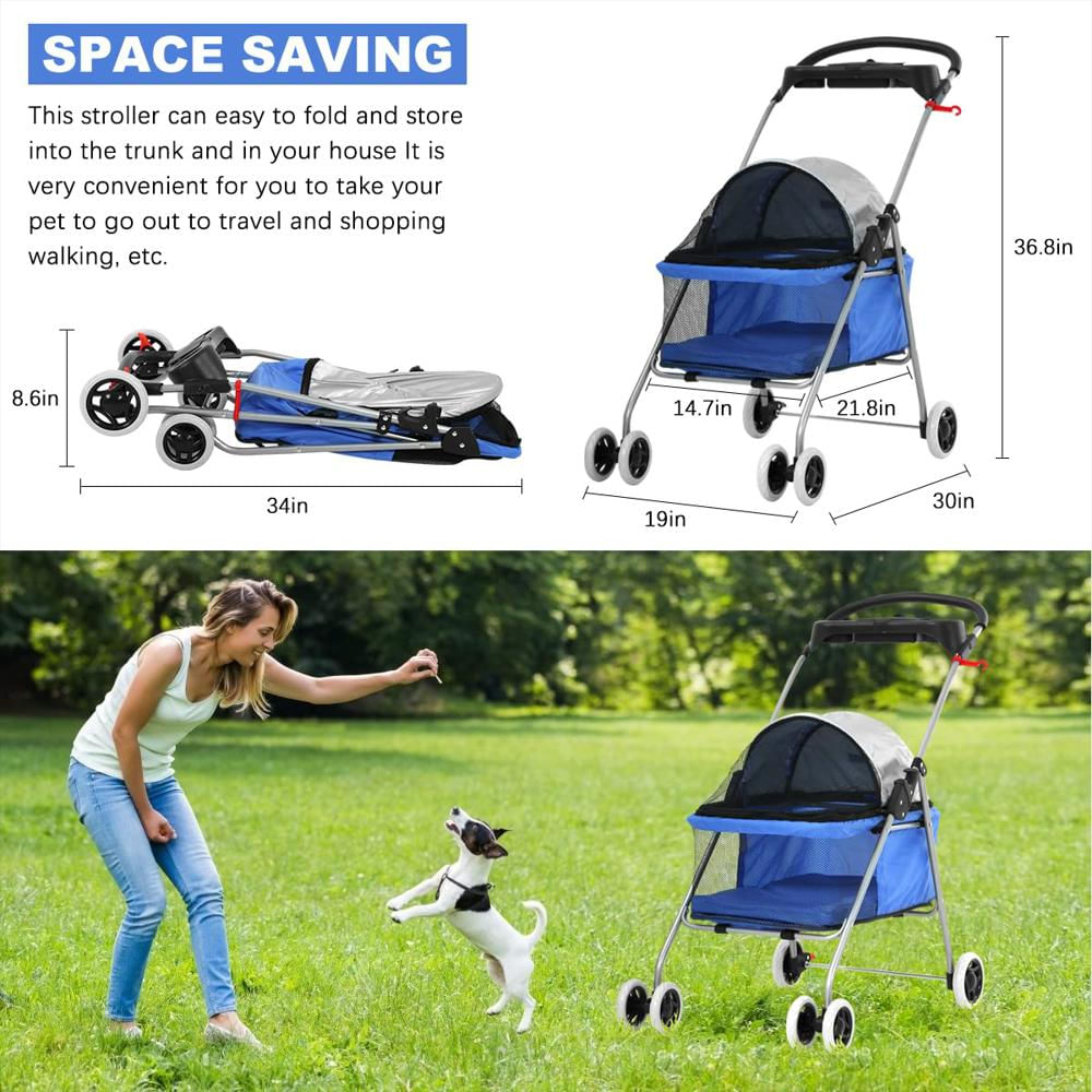 Cochecito Para Mascotas, Ligero, Impermeable Y Fácil De Transportar img #3