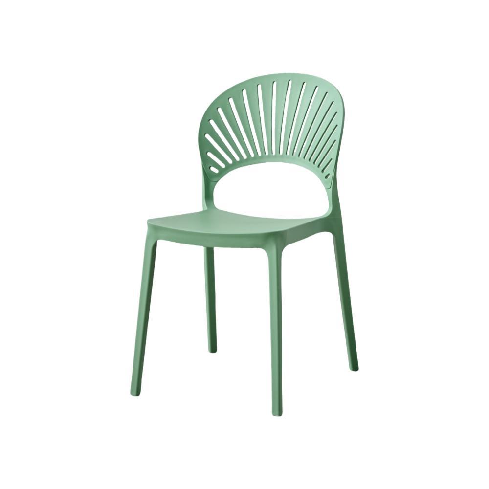Silla Paraiso, Color Verde Oliva, Con Espaldar Y Diseño Moderno img #1
