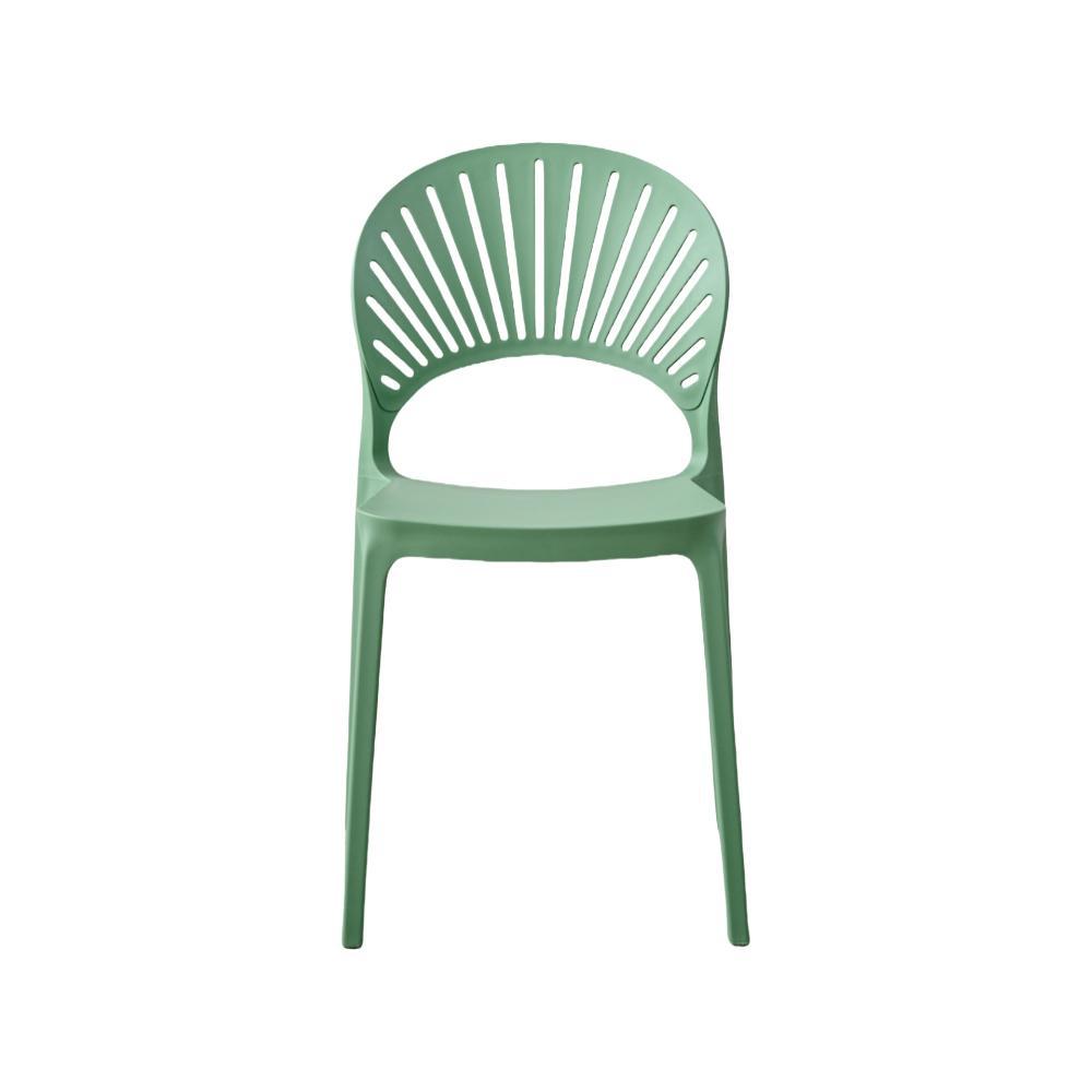 Silla Paraiso, Color Verde Oliva, Con Espaldar Y Diseño Moderno img #3