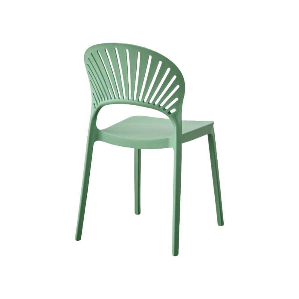 Silla Paraiso, Color Verde Oliva, Con Espaldar Y Diseño Moderno img #4