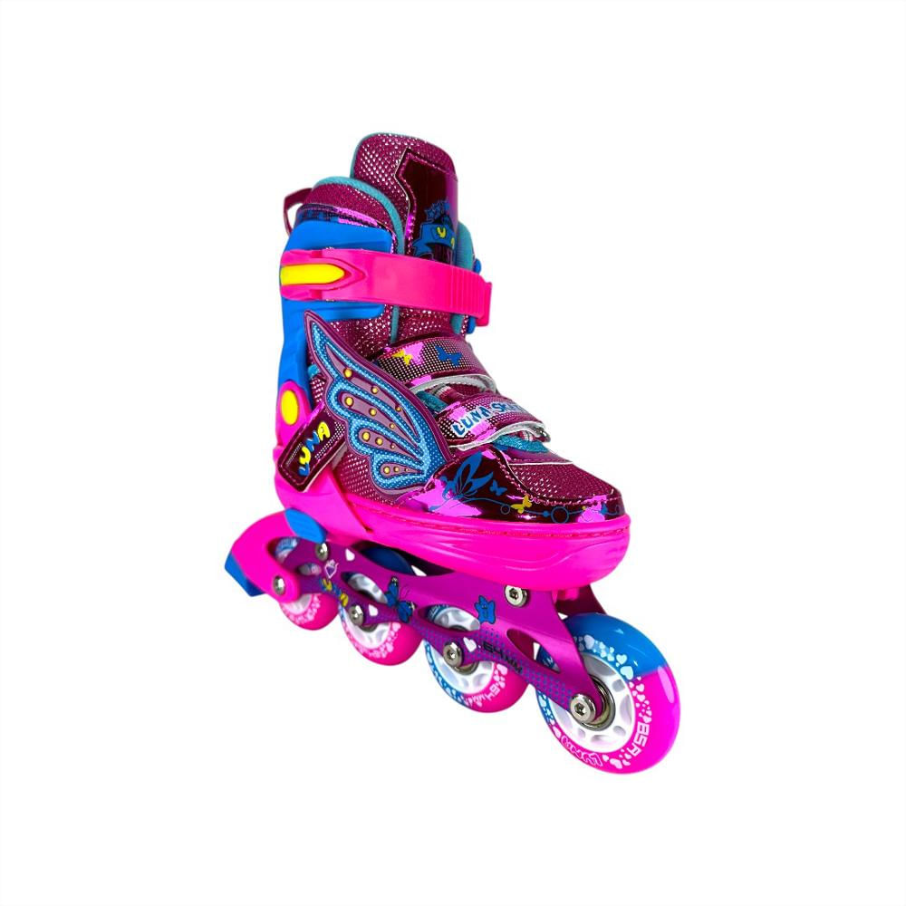 Patines En Linea Semiprofesionales Kit Luna Con Protecciones M (35 Ajustables A 38) img #4