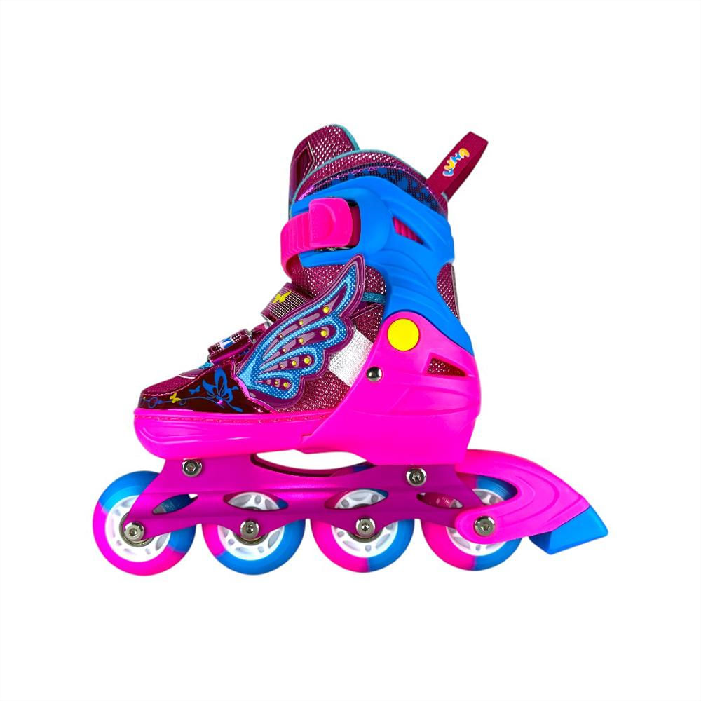 Patines En Linea Semiprofesionales Kit Luna Con Protecciones M (35 Ajustables A 38) img #5