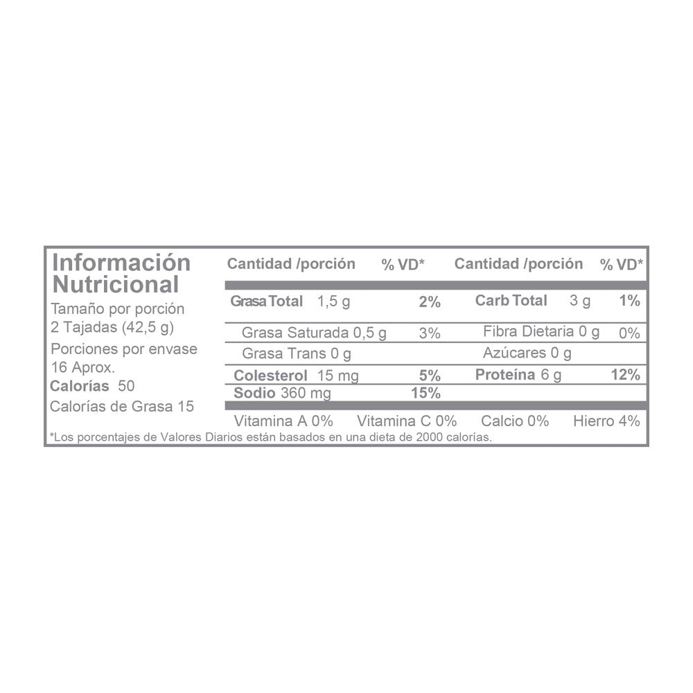 Of Jamon Sanduche x2 Und $ Esp ZENU 680  gr img #3