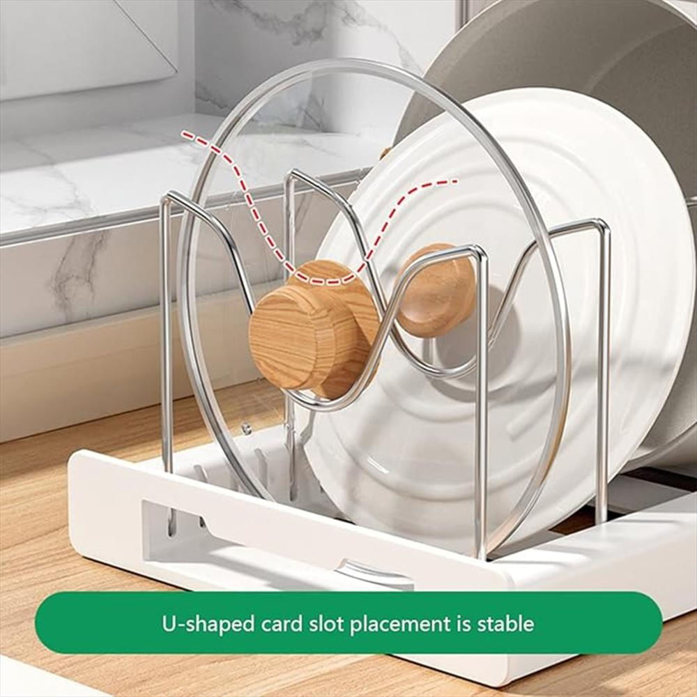 Organizador Extensible Para Tapas, Sartenes Y Platos img #3