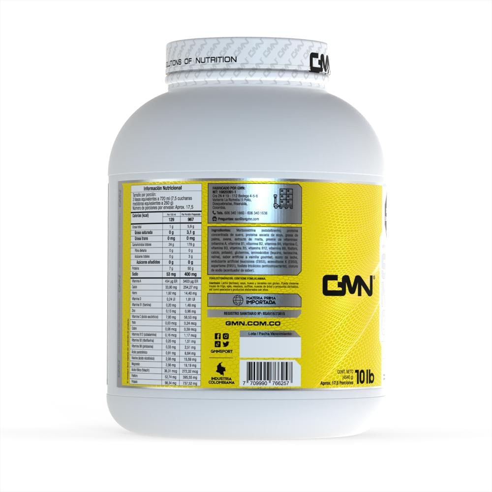 Proteìna Hipercalorica Super Mega Gainer 10Lb Vainilla img #3