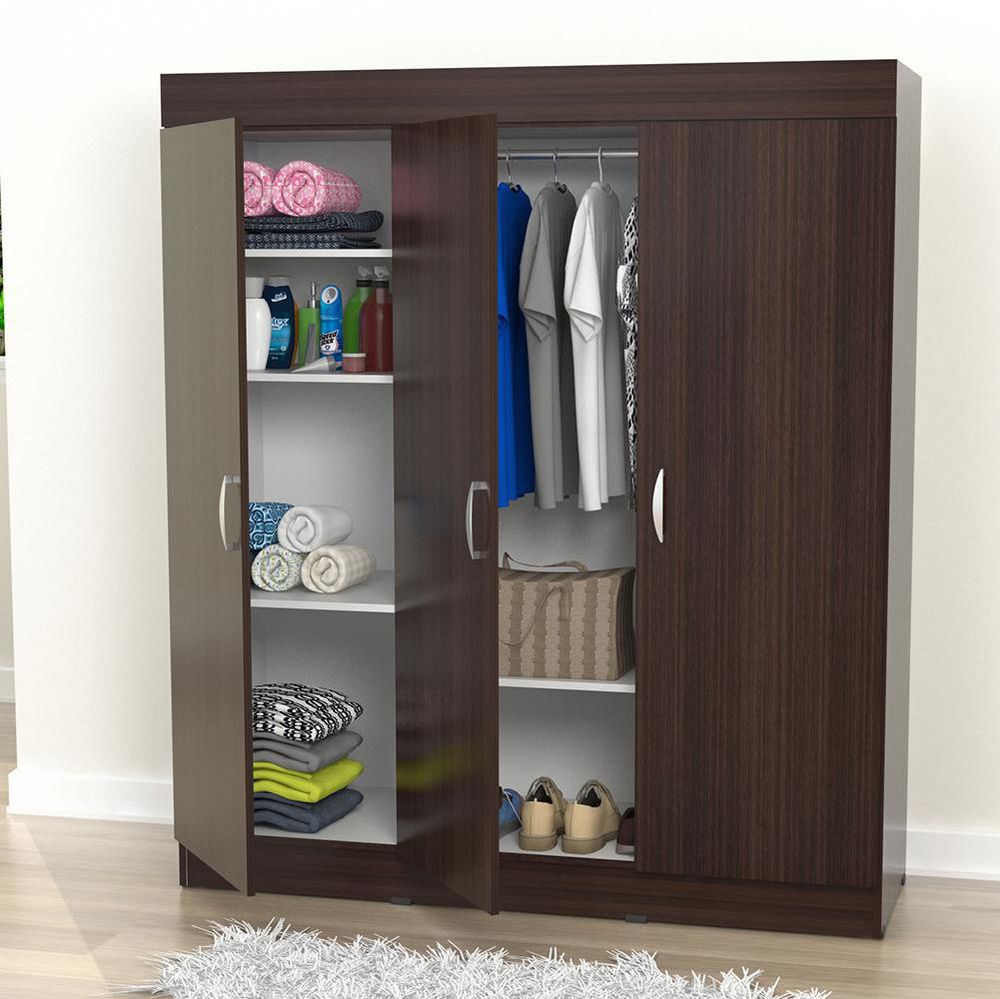 ARMARIO 3 PUERTAS WENGUE PP INVAL AM8623 img #1