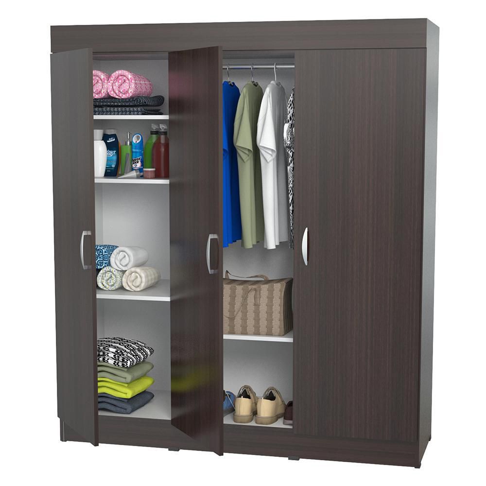 ARMARIO 3 PUERTAS WENGUE PP INVAL AM8623 img #2