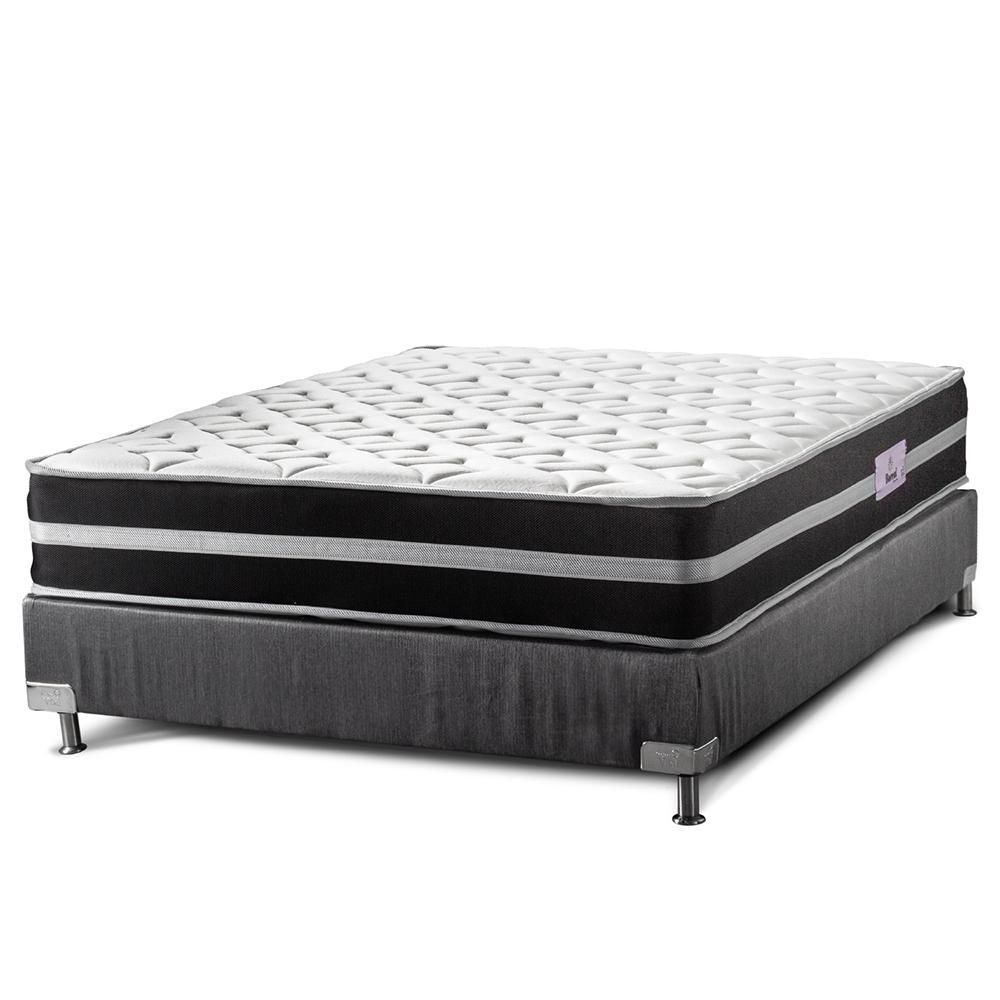 Colchón Combo Confort Vital Doble (140 x 190 cm) BOREAL Resortado Firme Base cama + Almohadas img #3