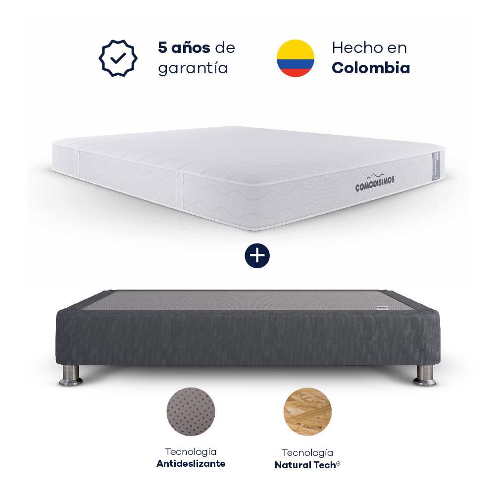 Colchón Combo COMODISIMOS Sencillo (90 x 190 cm) ACCESS RES CELIA Resortado Semifirme Base+Almohada img #3