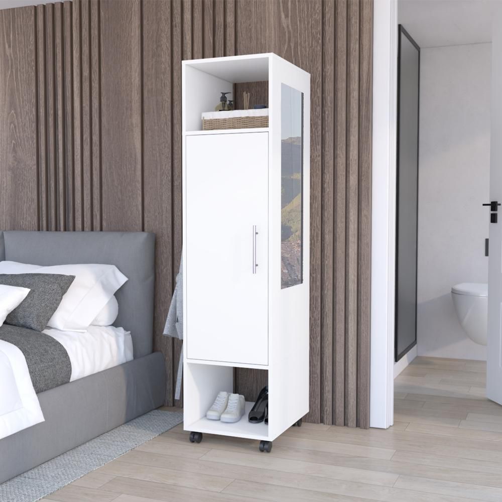 Closet Ropero Espejo Puerta 160X40X48 Blanco RTA DESIGN CLB 10840 img #1
