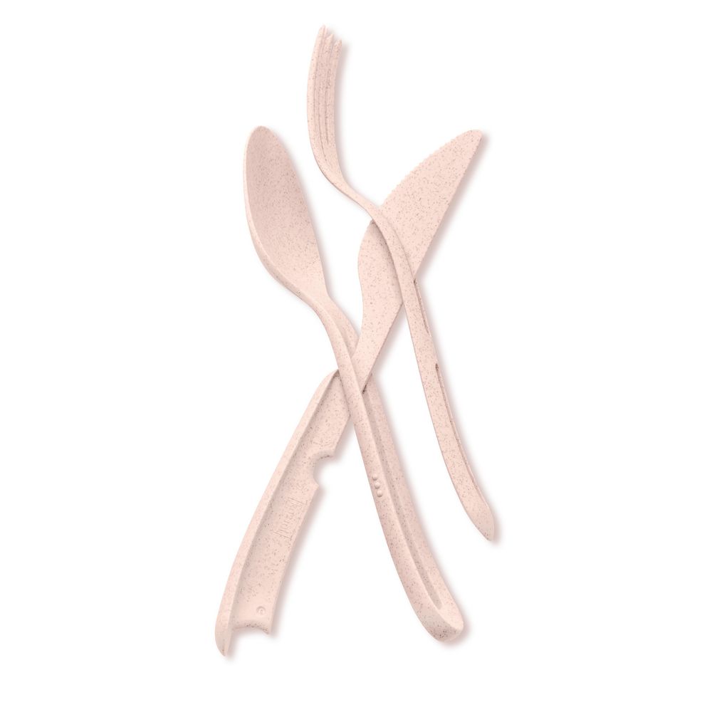 SET CUBIERTOS X3 PZAS ROSADO KOZIOL 4003669 img #3