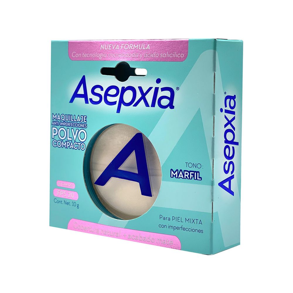 Polvo compacto ASEPXIA tono marfil (10  gr) img #2