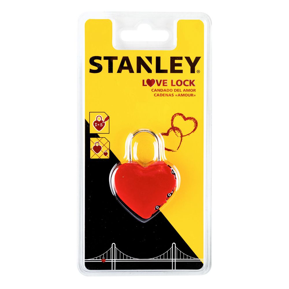 CANDADO CORAZON 3 DIG. DE DISE STANLEY 1  und img #1
