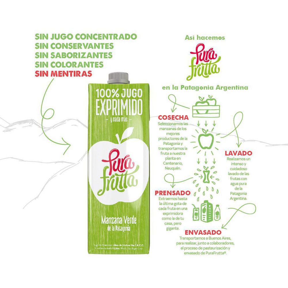 Jugo 0% CHAMUYO PURA FRUTTA M.EXCLU  (1000  ml) img #2