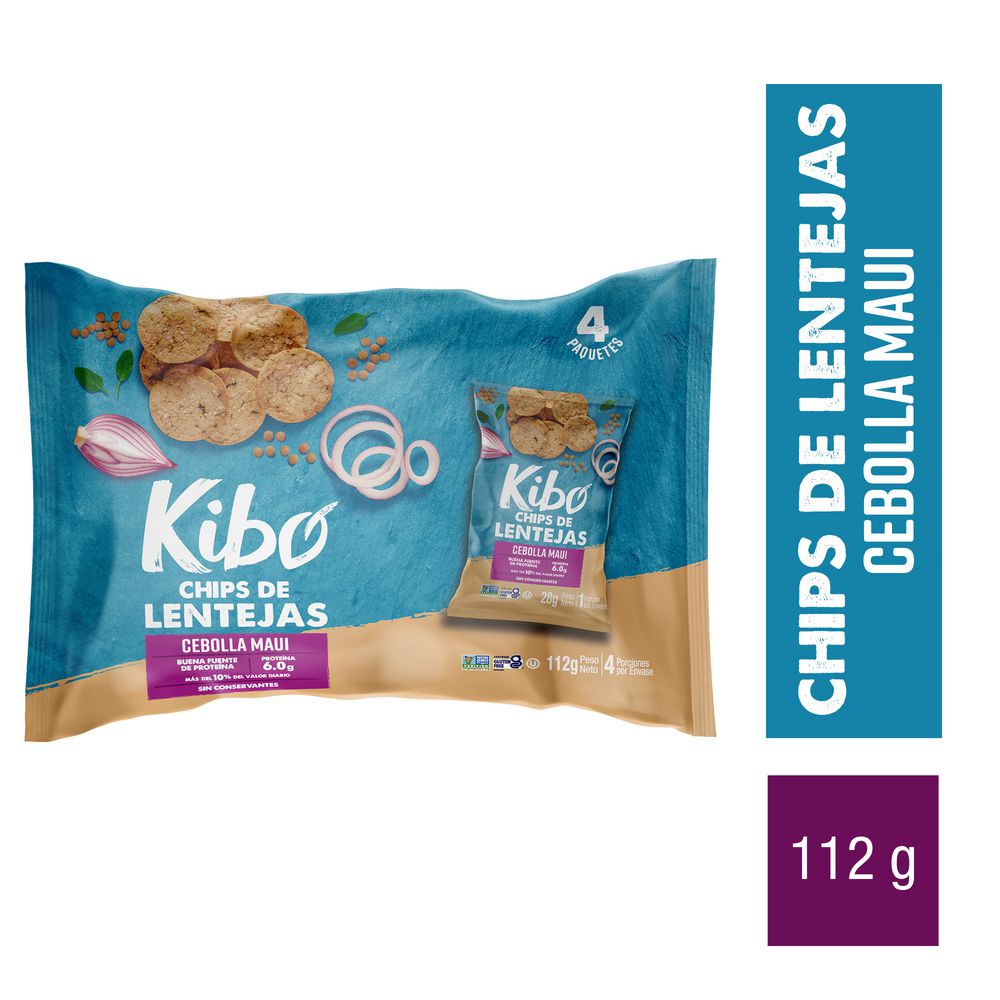 Chips de lentejas KIBO cebolla maui (112  gr) img #1