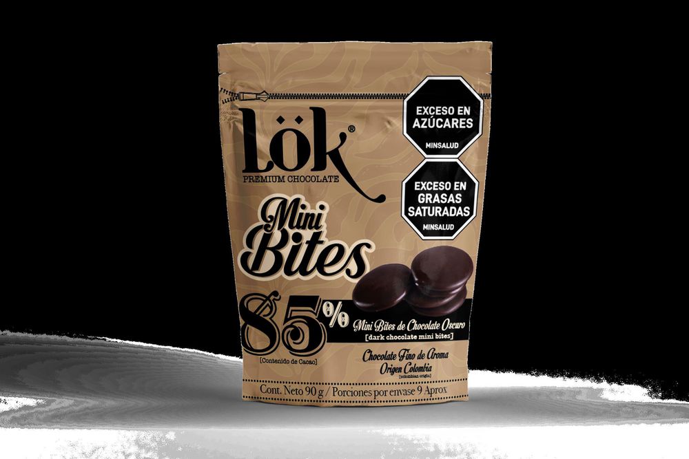 Mini bites LOK PREMIUM PRODUCTS Chocolate Oscuro 85% (90  gr) img #2