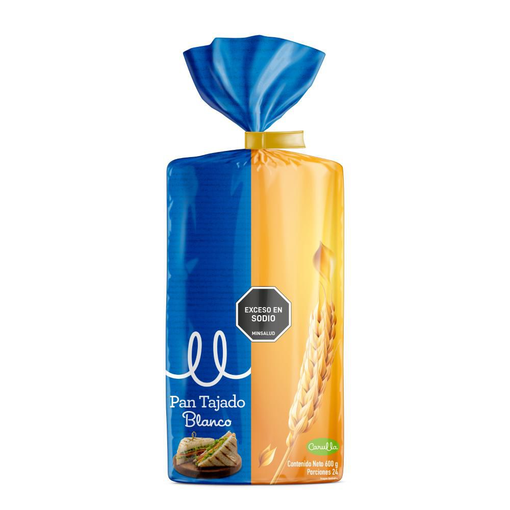 Pan tajado CARULLA blanco (600  gr) img #1