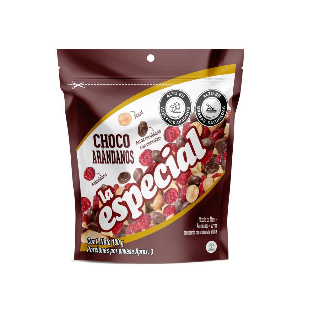 Mezcla frutos secos LA ESPECIAL Chocoarándanos (100  gr) img #2