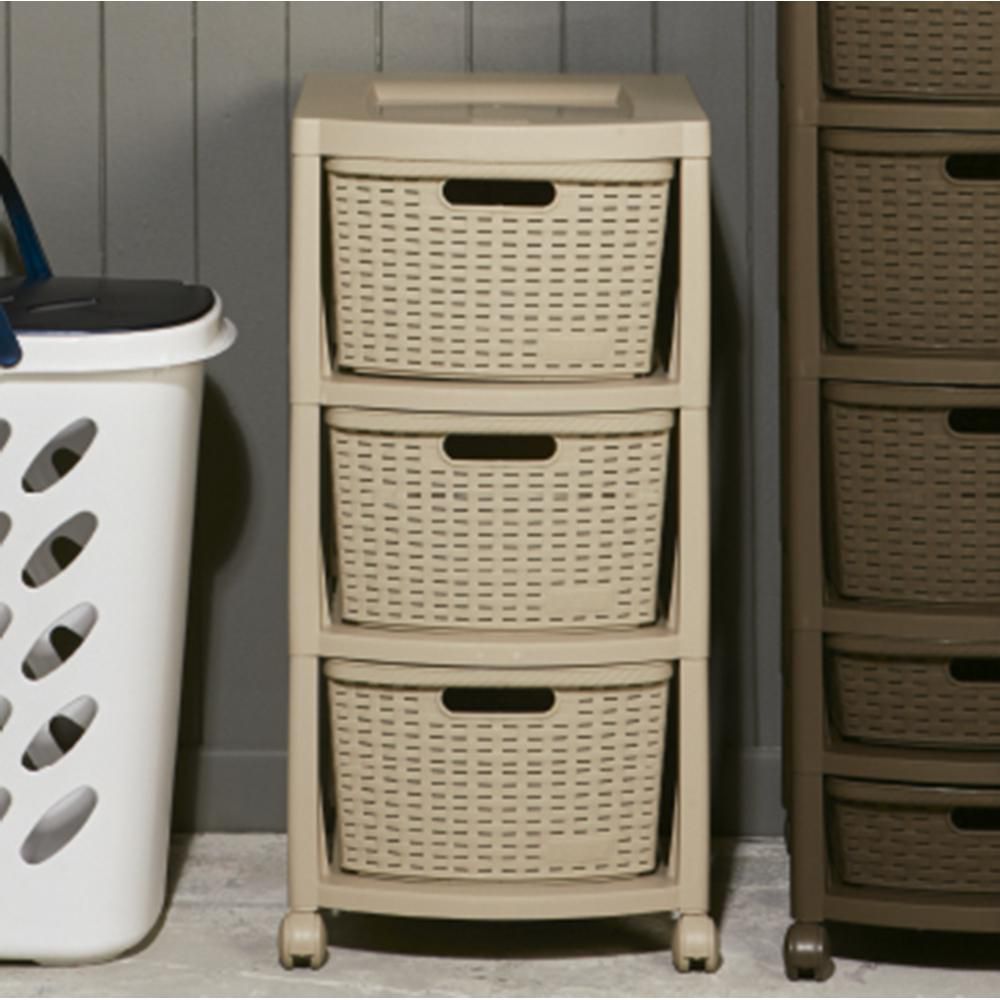 CAJONERO 3 G RATTAN TAUPE RIMAX 9833 img #1