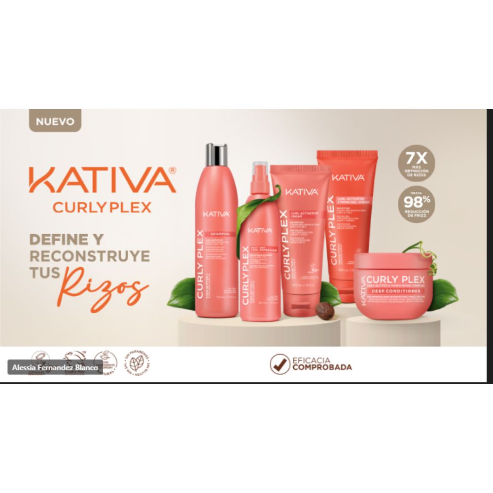 Crema Para Peinar KATIVA Activadora Rizos (240  ml) img #5