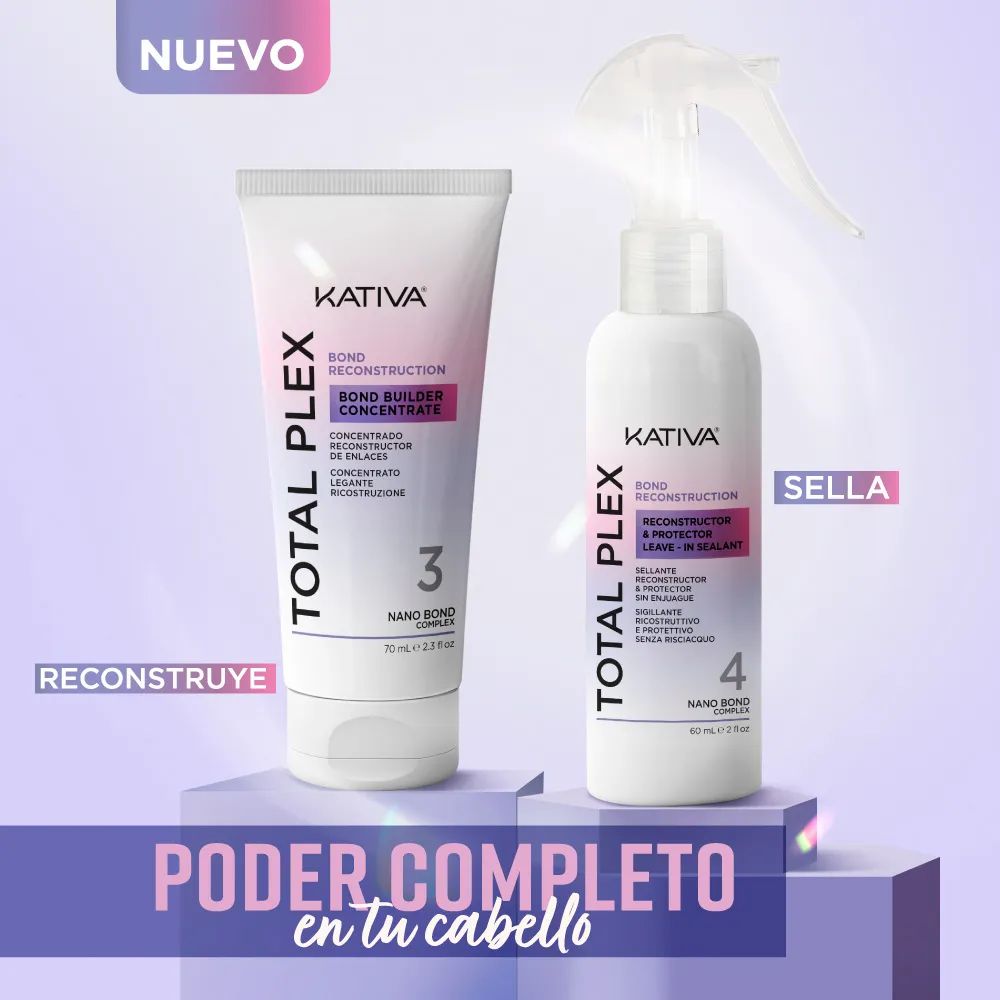 Tratamiento capilar KATIVA reconstrucción total plex (130  ml) img #2