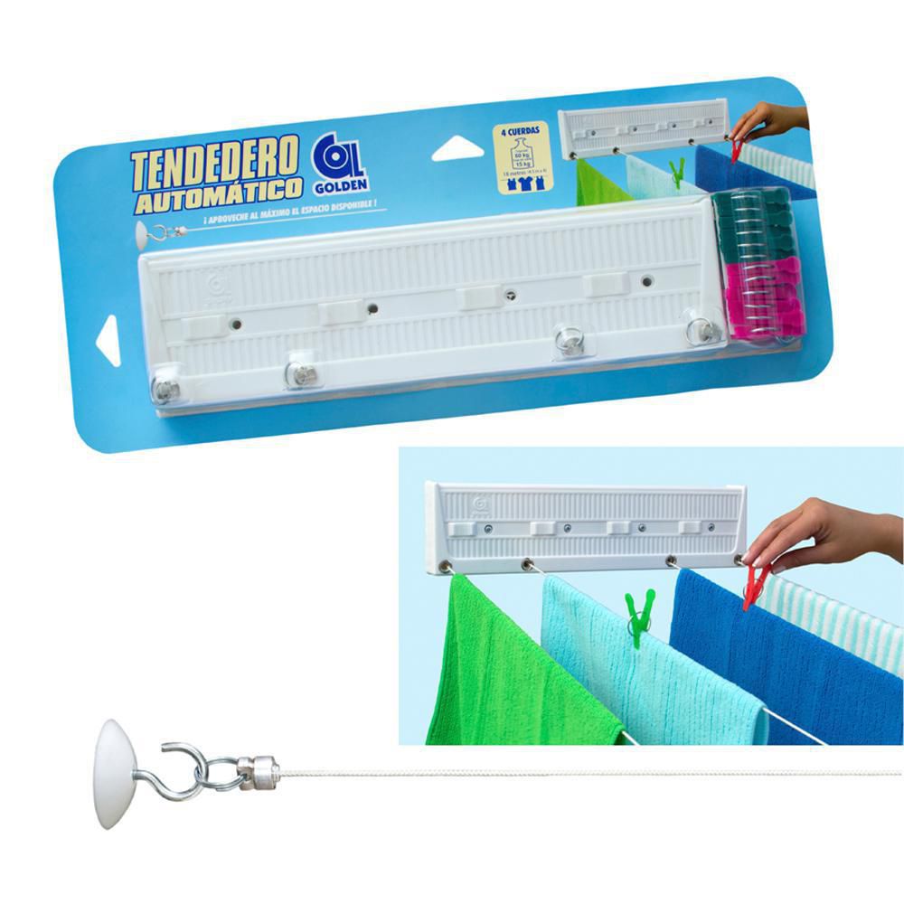 TENDEDERO PARA ROPA 4 CUERDAS* GOLDEN TX4 img #1
