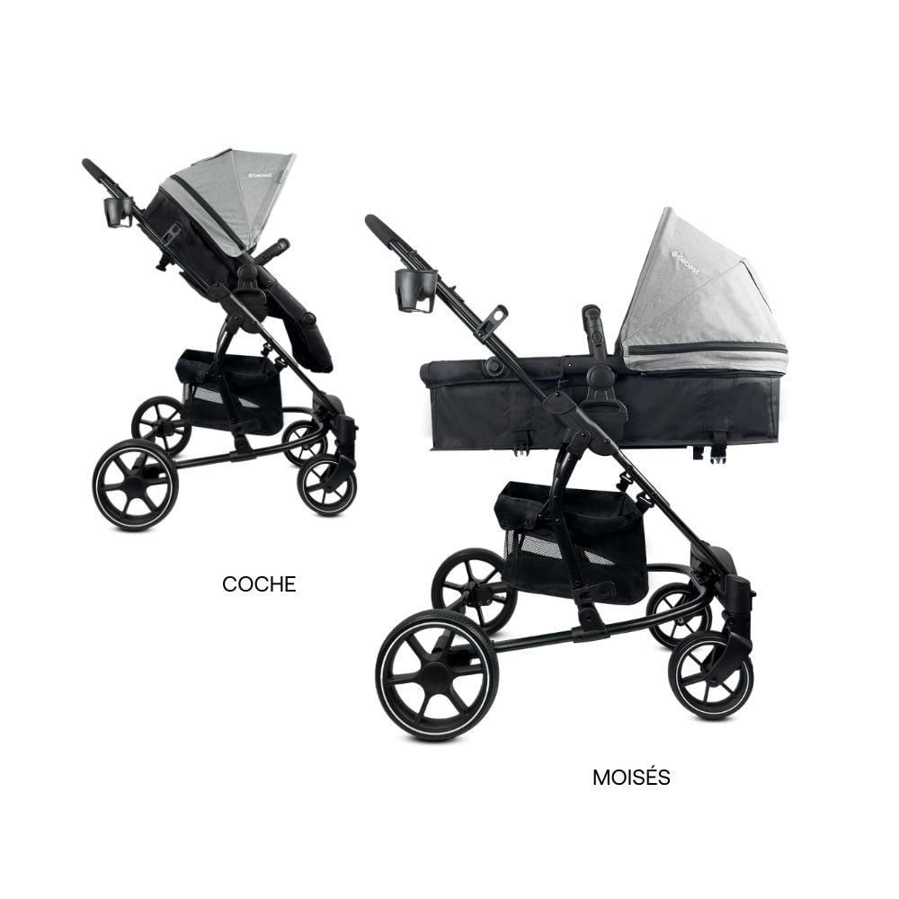 Coche tipo moises bebé Prima Gris BEBESIT SL452GY img #3