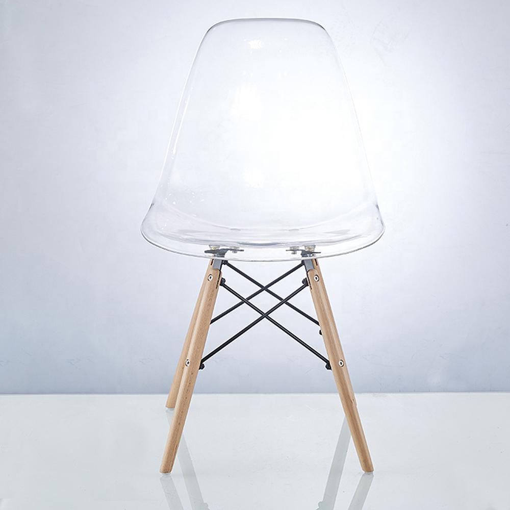 SILLA EAMES TRANSPARENTE EN AC CHOME EKMS235T img #2