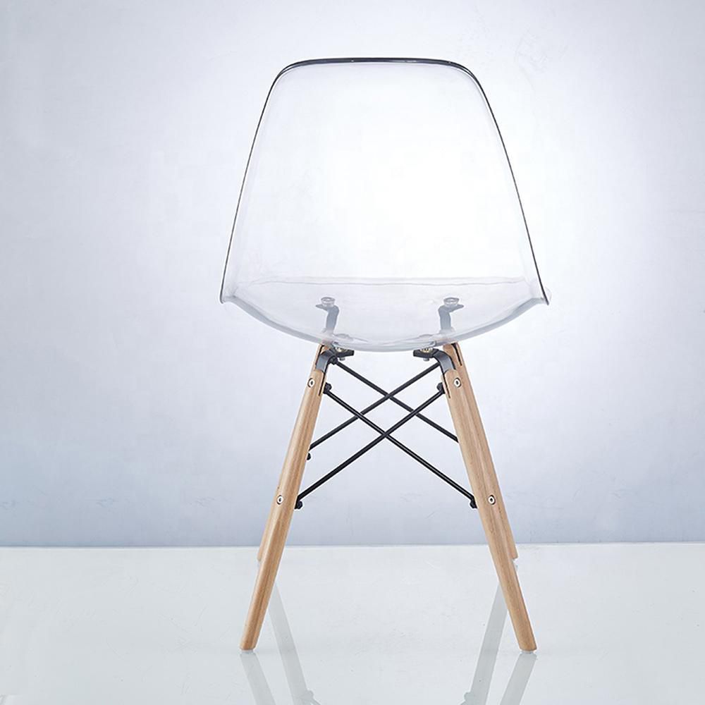 SILLA EAMES TRANSPARENTE EN AC CHOME EKMS235T img #3