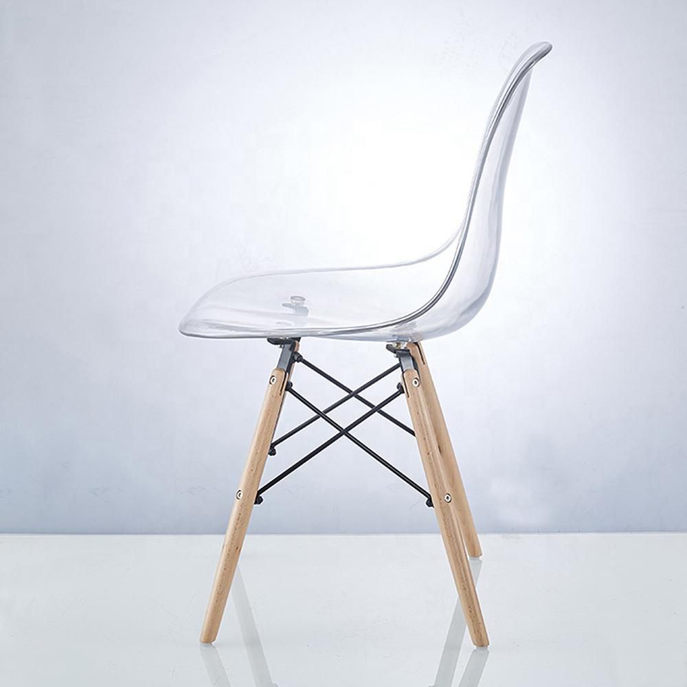 SILLA EAMES TRANSPARENTE EN AC CHOME EKMS235T img #4