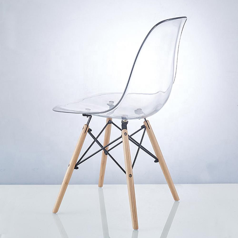 SILLA EAMES TRANSPARENTE EN AC CHOME EKMS235T img #5