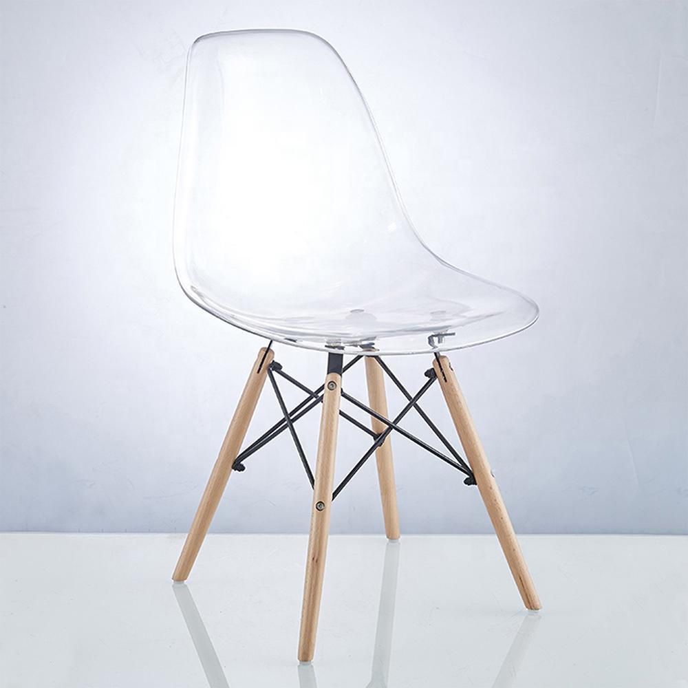 SILLA EAMES TRANSPARENTE EN AC CHOME EKMS235T img #6