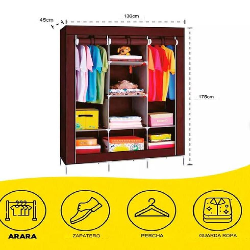 Closet Armario Doble Desarmable Portatil img #2