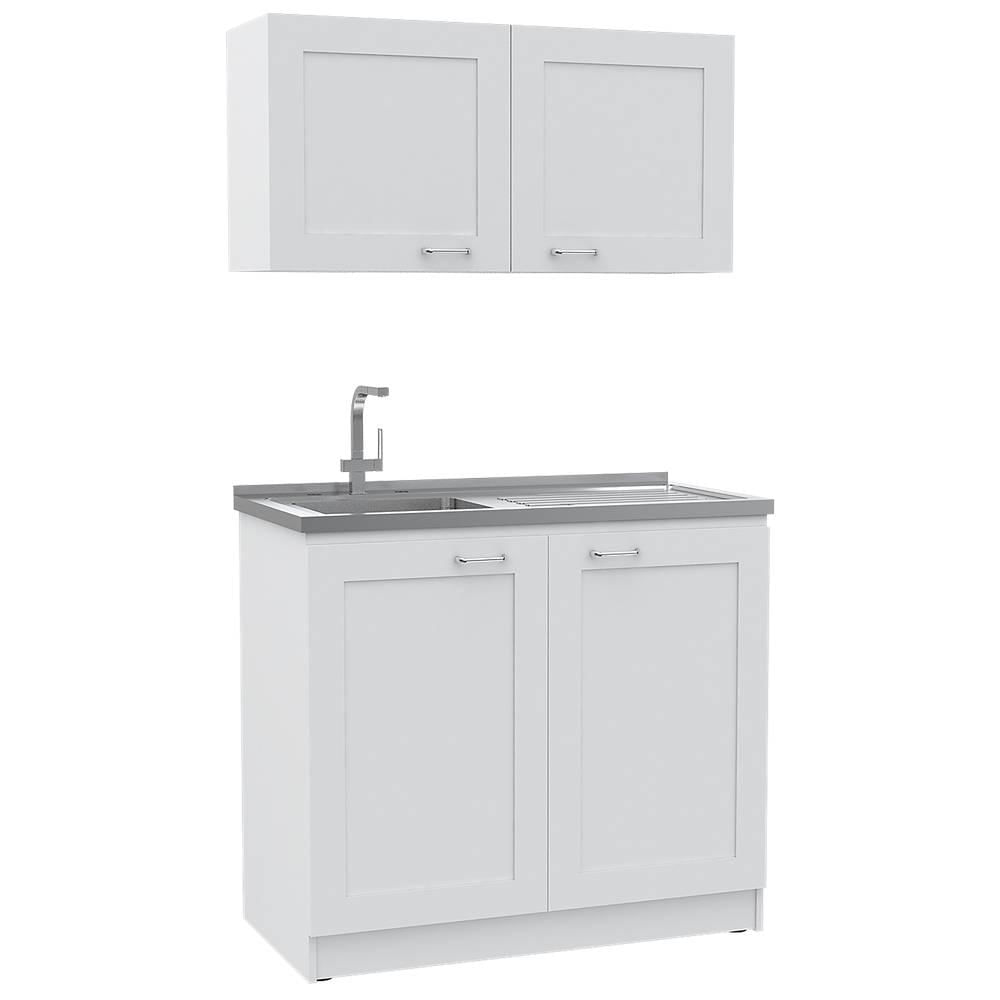 Cocina Zurich Blanco 100 Cm Con Mesón img #1