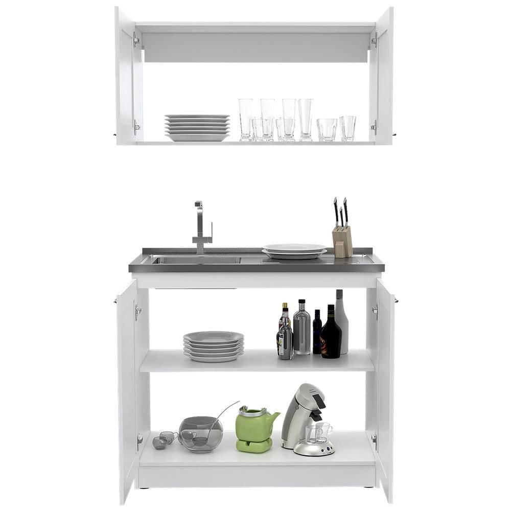 Cocina Zurich Blanco 100 Cm Con Mesón img #4