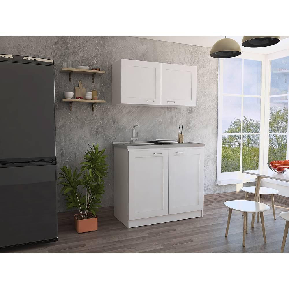 Cocina Zurich Blanco 100 Cm Con Mesón img #5