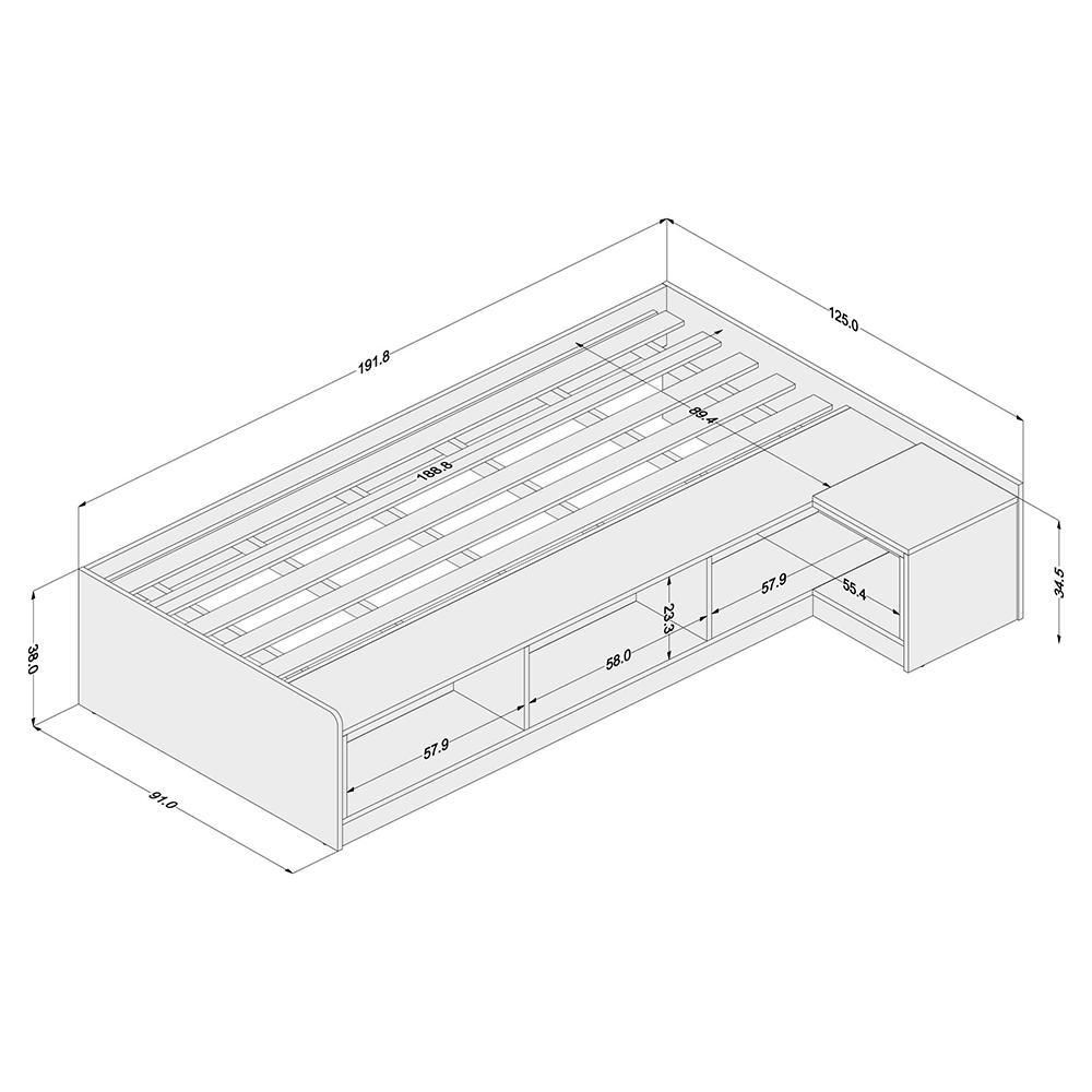 Cama Canada Con Nochero POLITORNO MARCA EXCLUSIVA 1903570001 img #7