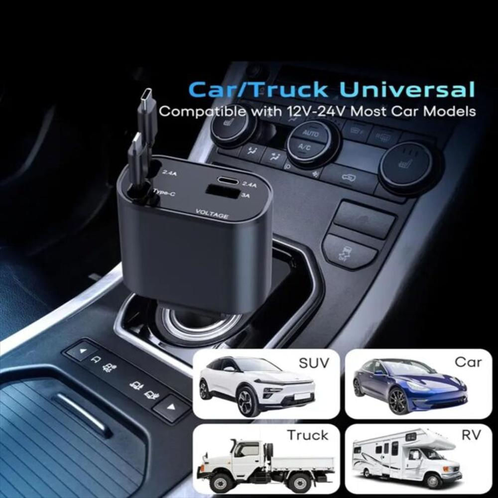 Cargador Para Carro 4 En 1 img #3