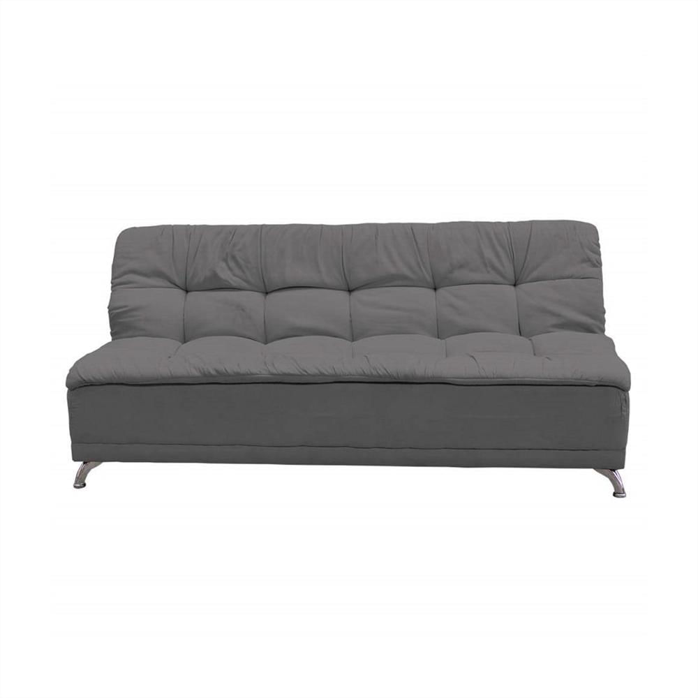 Sofa Cama Relleno Con Lamina Espuma De Alta Densidad Gris img #1