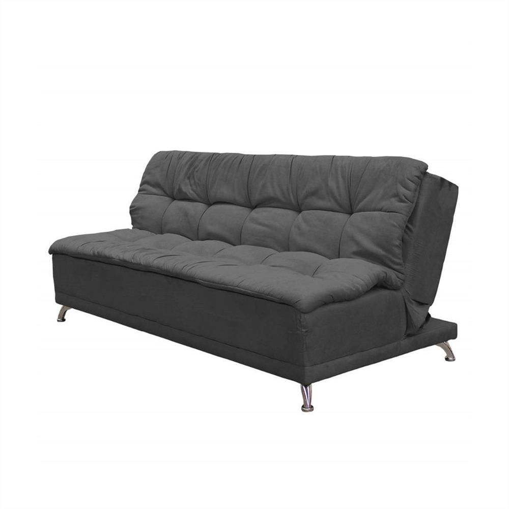 Sofa Cama Relleno Con Lamina Espuma De Alta Densidad Gris img #2