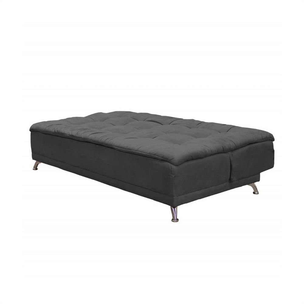 Sofa Cama Relleno Con Lamina Espuma De Alta Densidad Gris img #3