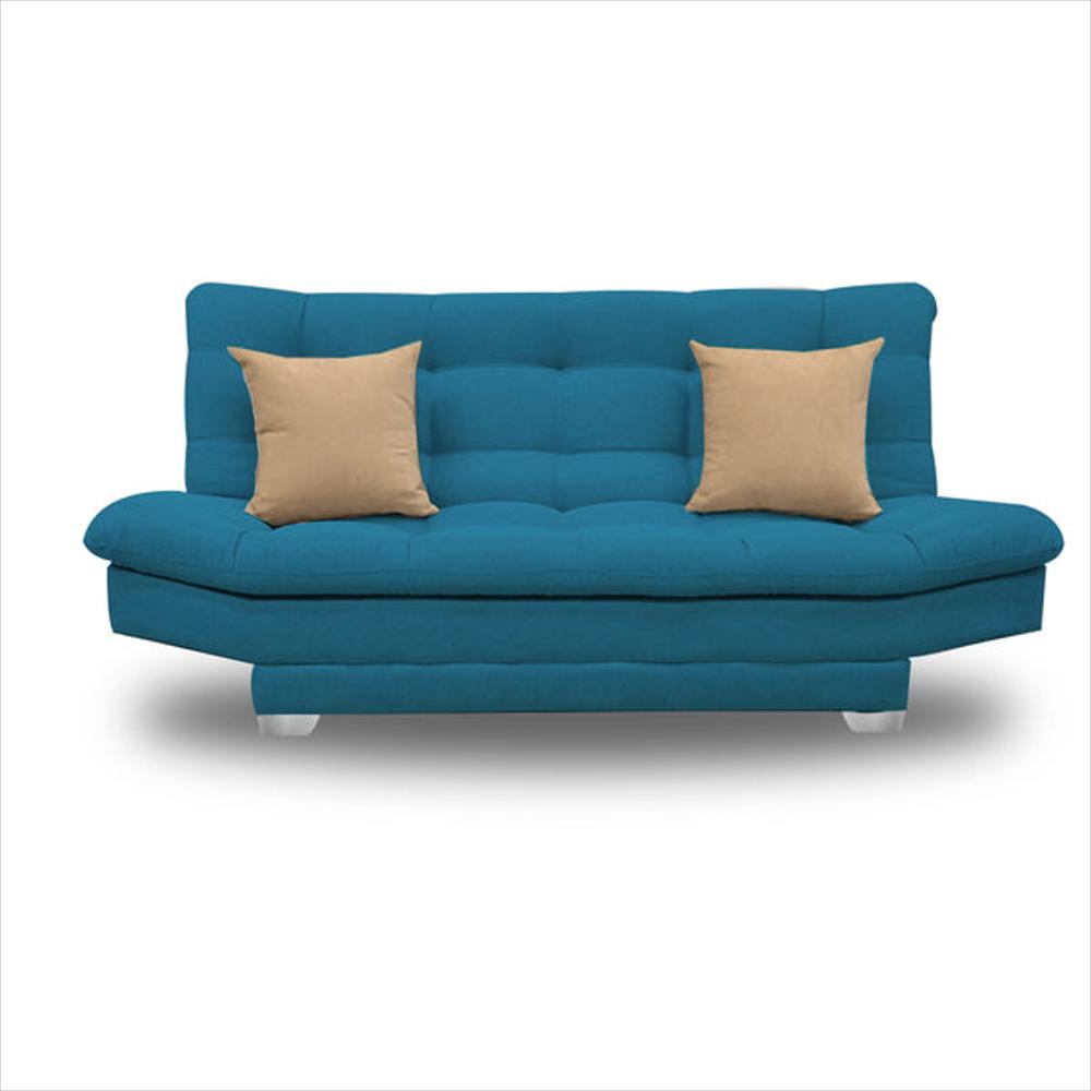 Sofá Cama Yumbo Microfibra Verde Botella img #1