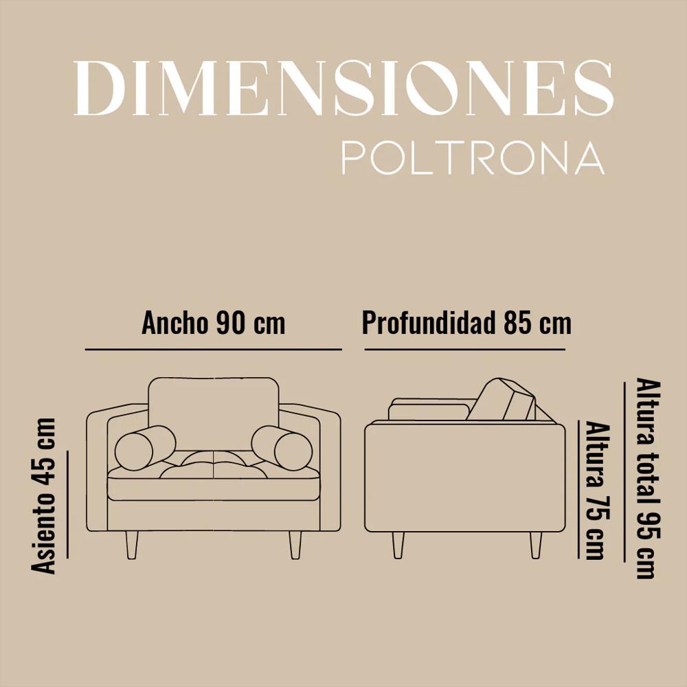 Sofá Fixo Poltrona Chocolate img #2