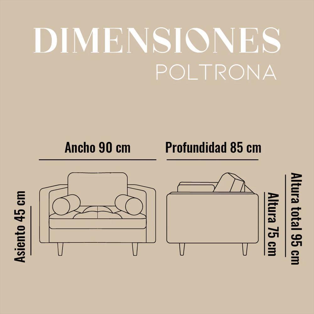 Sofá Fixo Poltrona Negro img #2