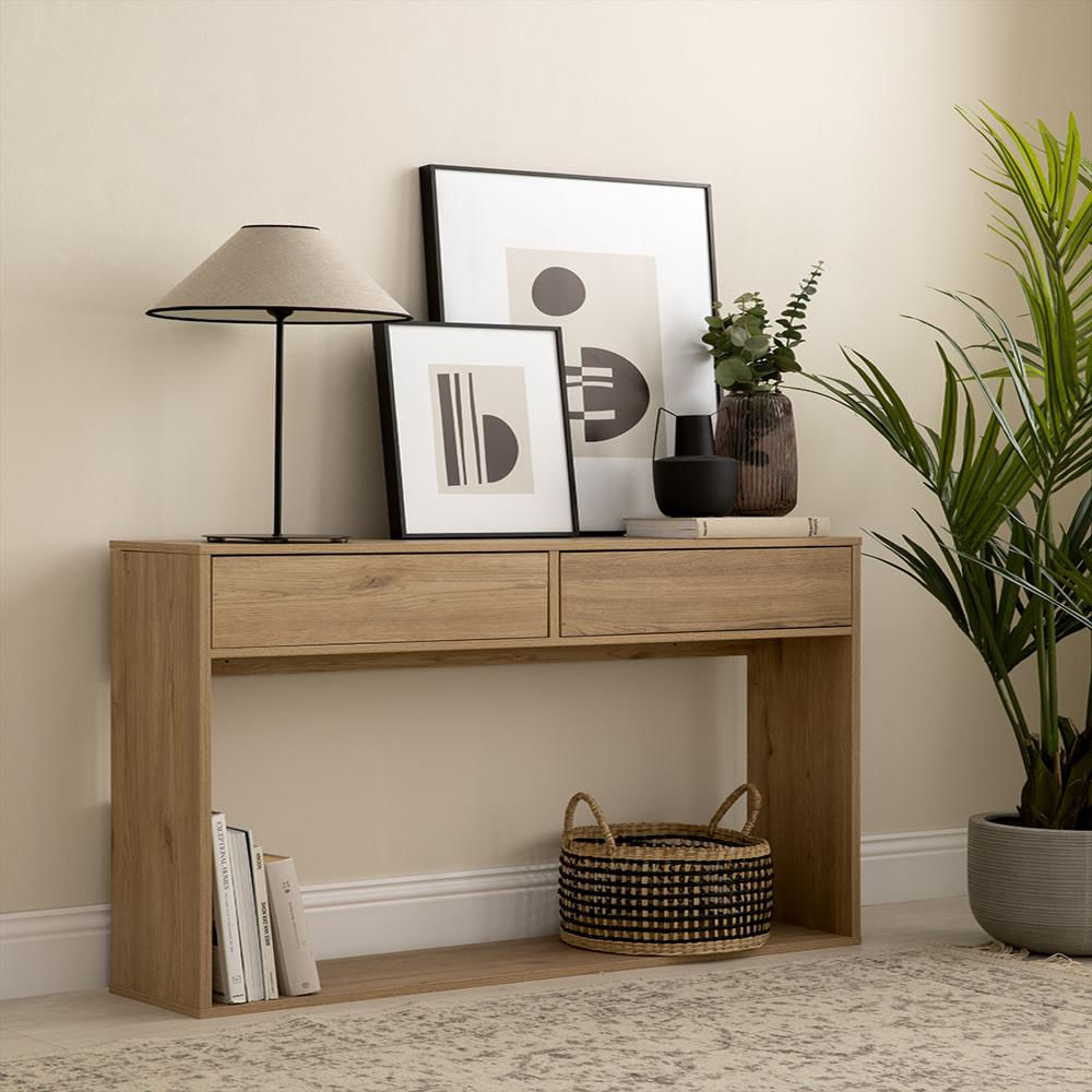 Mesa Recibidor June 110X81cm Roble Macizo img #1