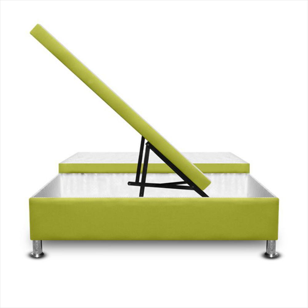 Cama Magic Class Baul Dividida 200X200 Microfibra Verde img #2