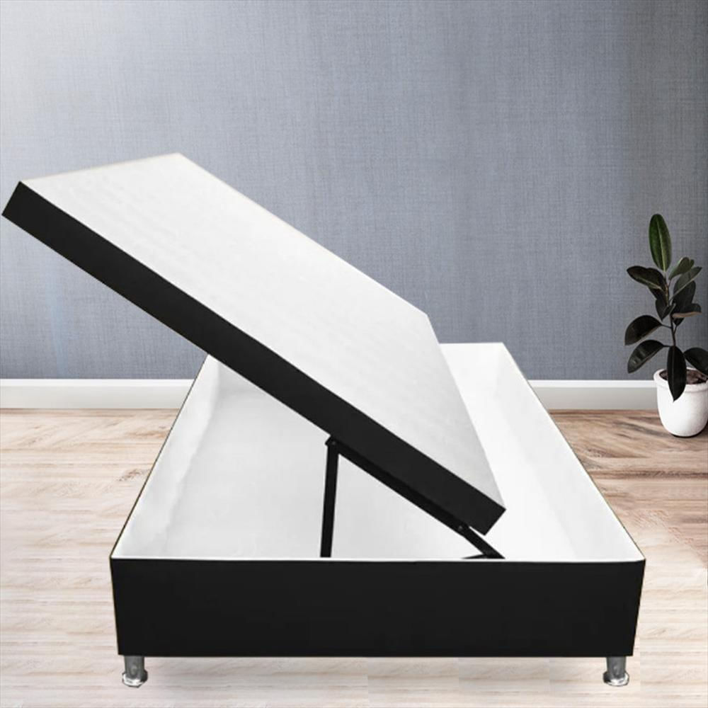 Base Cama Baul Magic Class 100X190 Ecocuero Negro img #1